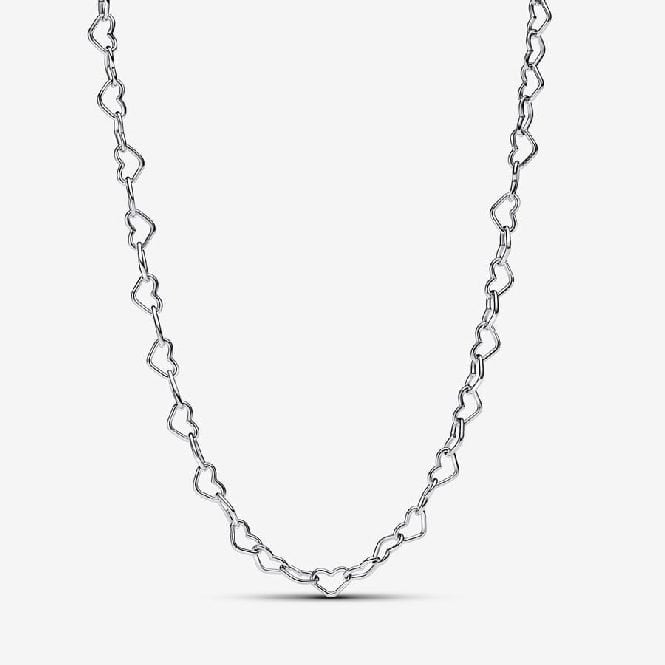 Linked Hearts Collier Necklace, 45cm
