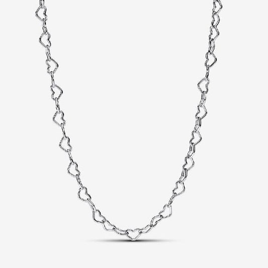 Linked Hearts Collier Necklace, 45cm