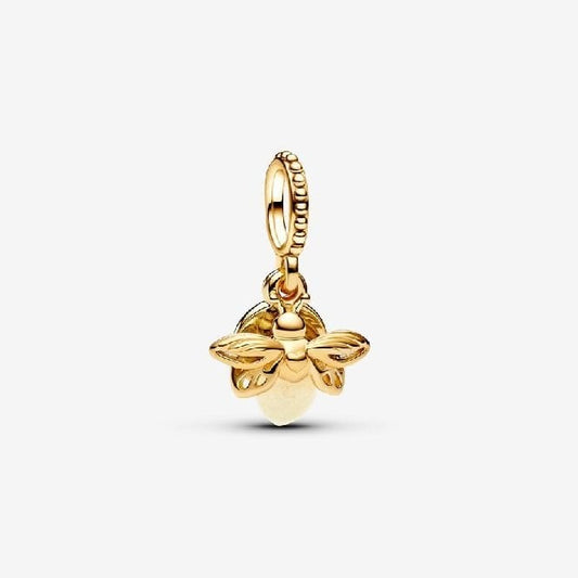 Gold Glow-in-the-dark Firefly Dangle Charms