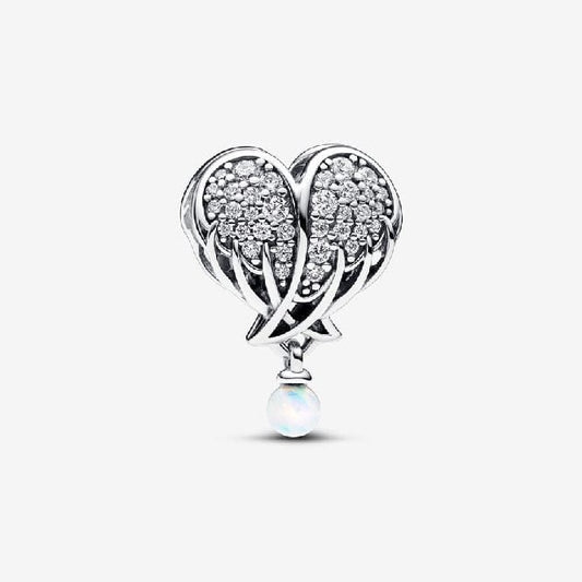 Sparkling Angel Wings & Heart Charms