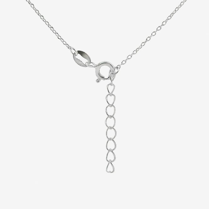 Silver and CZ Heart Pendant Necklace