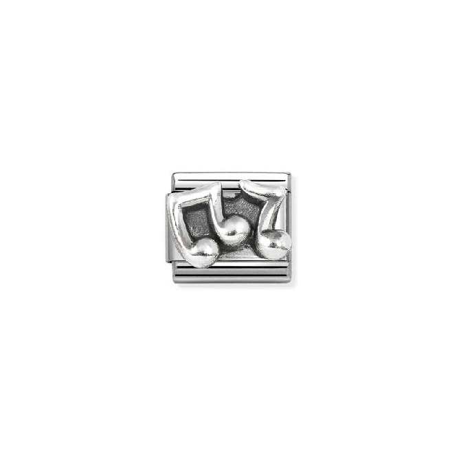Classic Oxidised Silver Musical Notes Music Charms