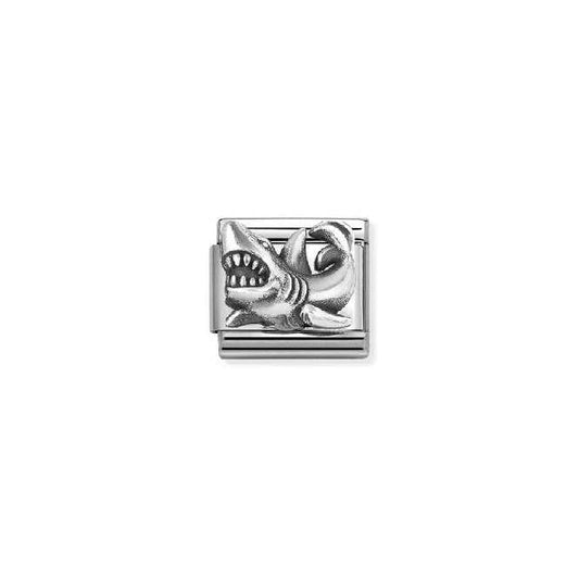 Classic Oxidised Silver Shark Animals & Pets Charms