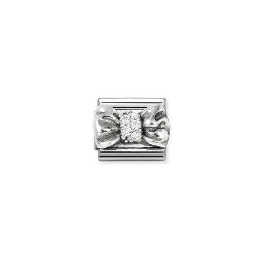 Classic Silver and CZ Bow Fashion & Fun Charms