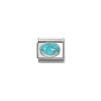 Classic Silver and Turquoise Sparkly & Stones Charms