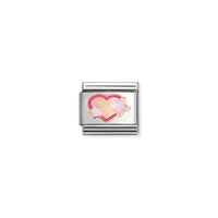 Classic Rose Gold and Enamel Pink Fuchsia Star Heart Love & Hearts Charms