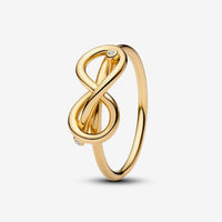 Gold Infinity Knot Ring, Size 52