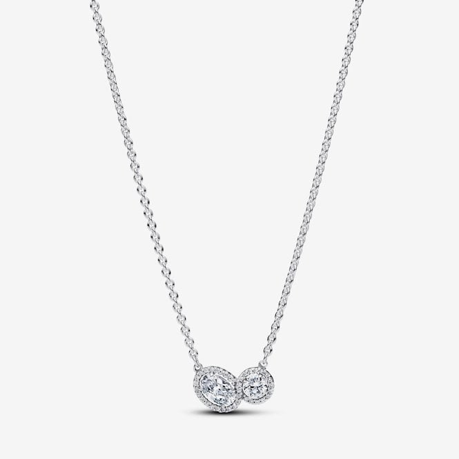 Embracing Halo Necklace, 45cm