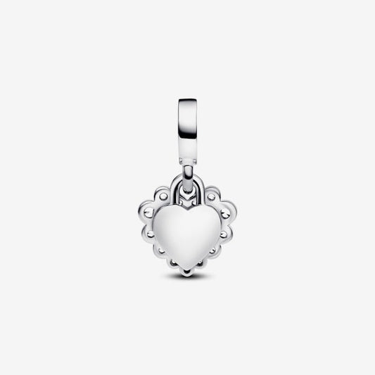 Sparkling Heart Double Dangle Charms