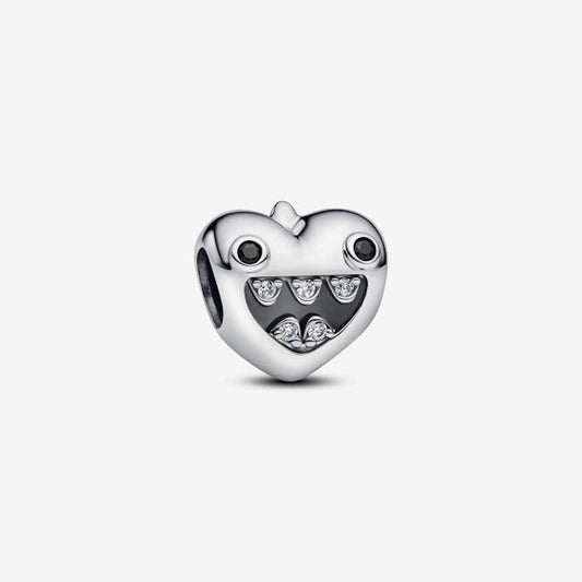 Mum's Little Monsters Heart Charms