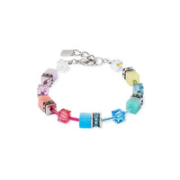 GeoCUBE Iconic Bracelet in Silver & Magic Multicolours