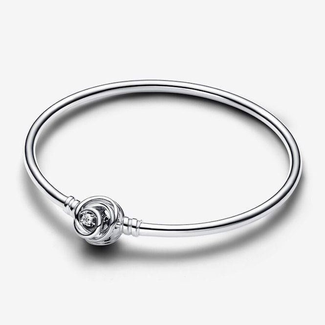 Moments Mother's Day Encircled Clasp Bangle, 17cm