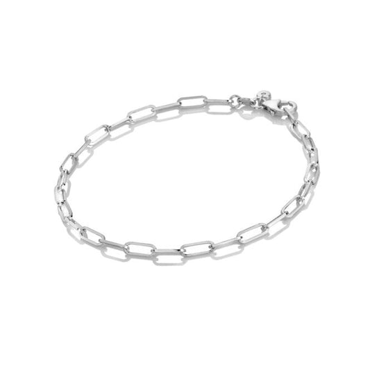 Silver Paperclip Bracelet