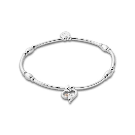 Paw Prints Silver Heart Affinity Bracelet