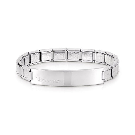 Trendsetter Silver Steel Engravable Bracelet