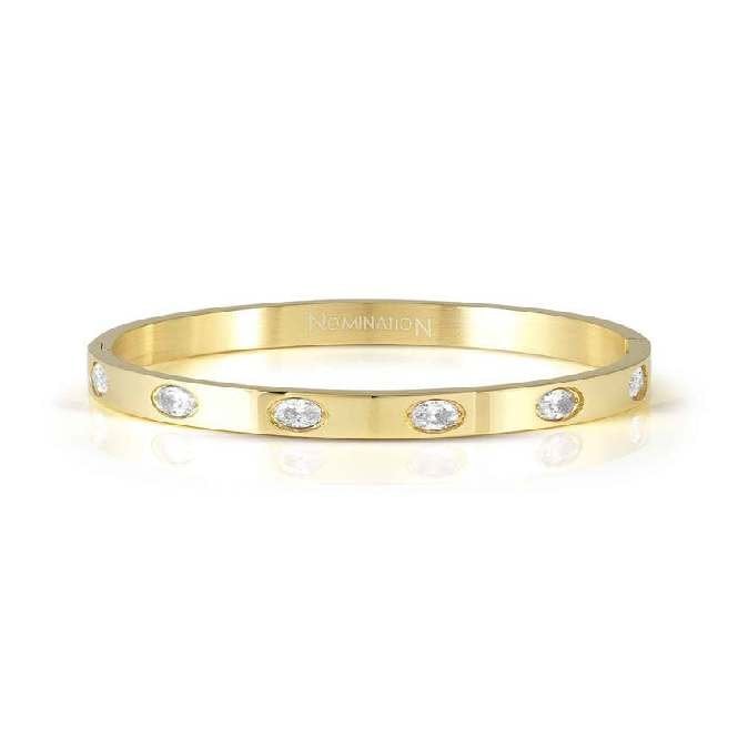 Nomination Pretty Bangles New Edition Small Bracelet in Gold & Oval CZ