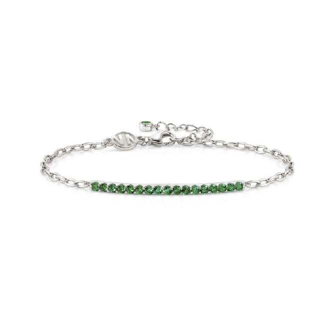 Lovelight Silver and Green CZ Bracelet