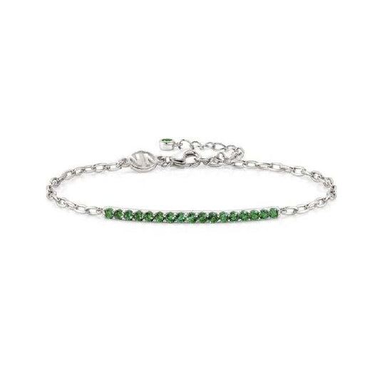 Lovelight Silver and Green CZ Bracelet