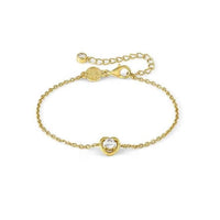 Cosmic Love Heart Bracelet in Gold with CZ