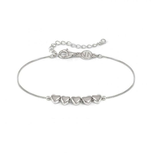 Armonica 5 Hearts Bracelet in Silver