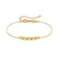Armonica 5 Hearts Bracelet in Gold