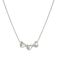 Armonica 3 Hearts Necklace in Silver