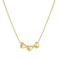 Armonica 3 Hearts Necklace in Gold