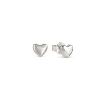Armonica Heart Earrings in Silver