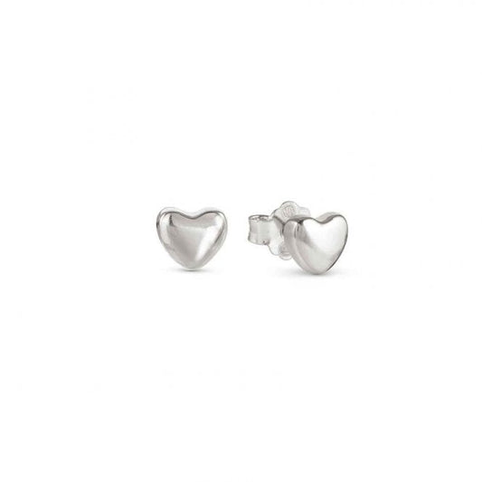 Armonica Heart Earrings in Silver