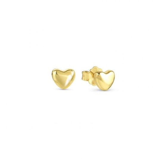 Armonica Heart Earrings in Gold