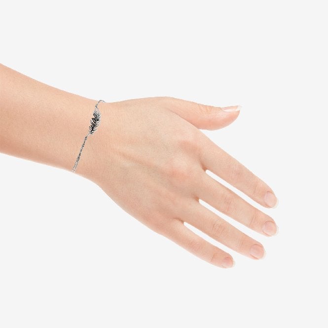 Silver Feather Bracelet
