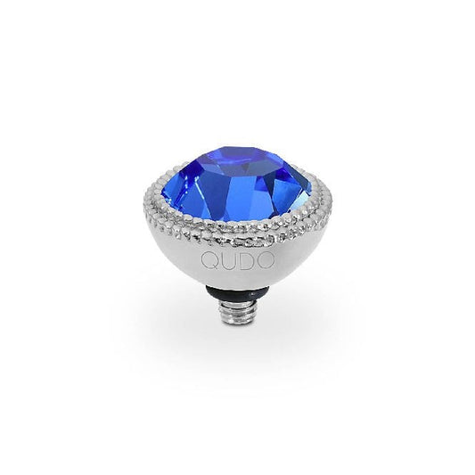 Fabero Silver and Blue Sapphire Ring Gem Top, 11mm