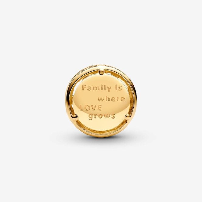 Gold Openwork Family Roots Charms