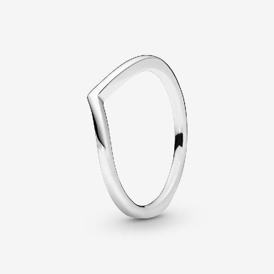 Polished Wishbone Ring, Size 62