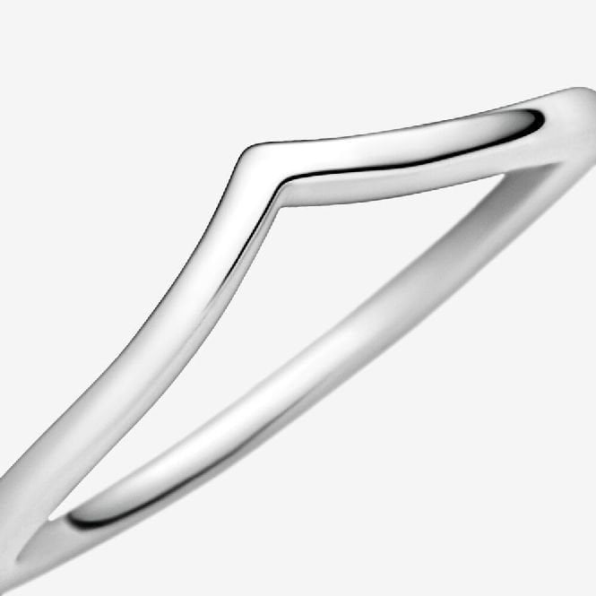 Polished Wishbone Ring, Size 62