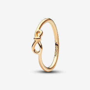 Pandora Gold Small Infinity Knot Ring, Size 50 168898C00-50