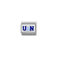 Classic Silver and Enamel Blue University Graduation Charms