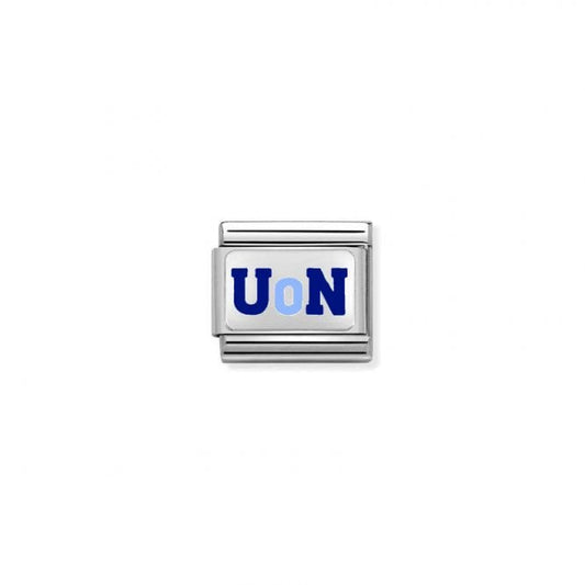 Classic Silver and Enamel Blue University Graduation Charms