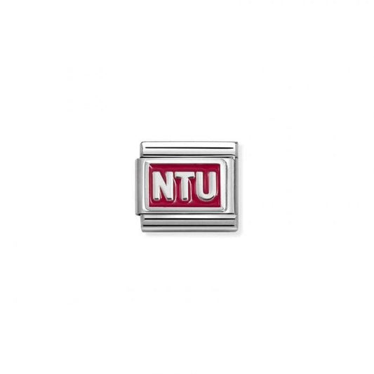 Classic Silver and Enamel Red NTU Graduation Charms