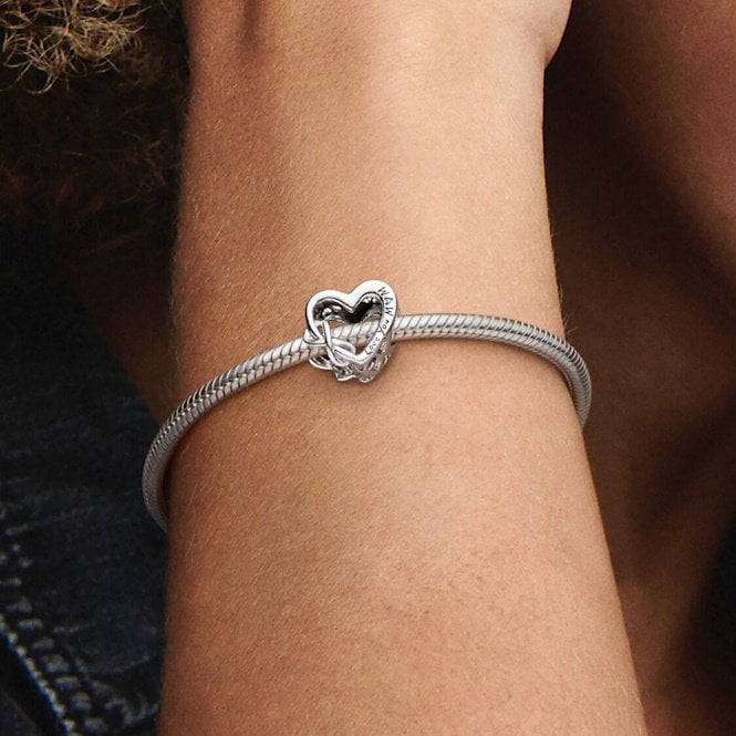 Love You Mum Infinity Heart Charms