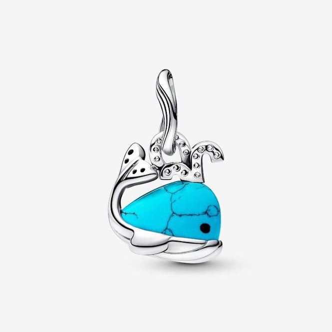 Turquoise Whale Dangle Charms