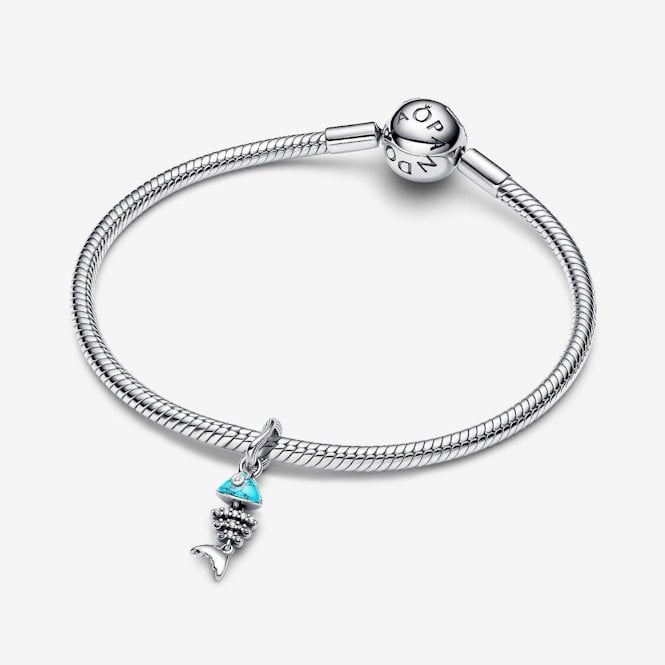 Turquoise Fishbone Dangle Charms