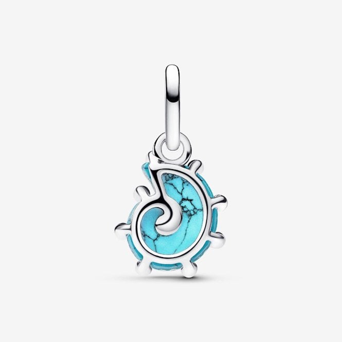 Blue Murano Glass Sea Snail Dangle Charms