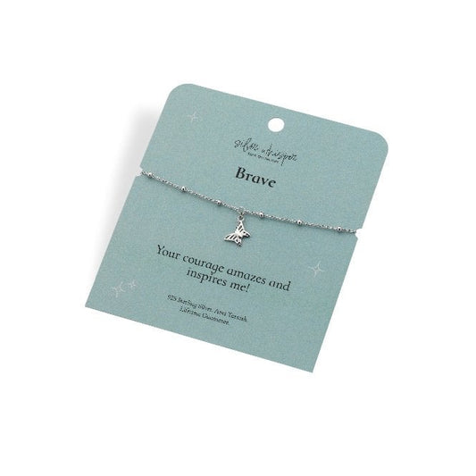 Silver Whisper Brave Bracelet