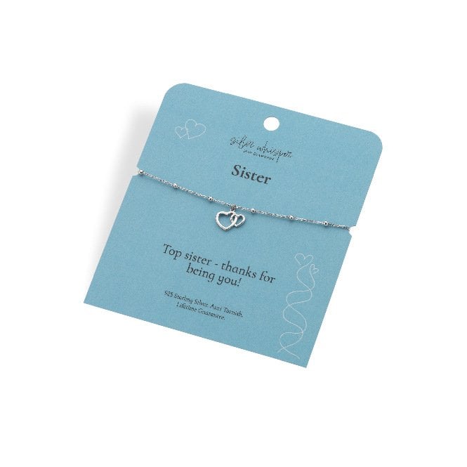 Silver Whisper Sister Bracelet