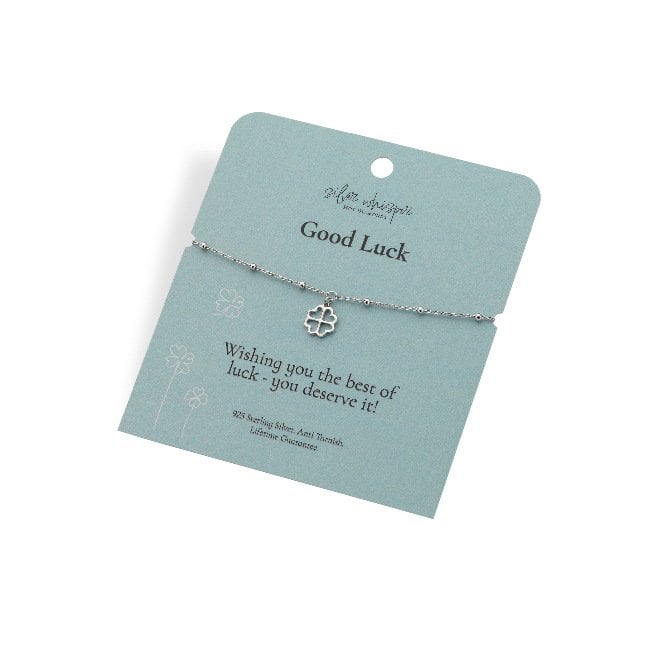 Silver Whisper Good Luck Bracelet
