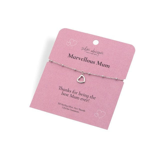 Silver Whisper Marvelous Mum Bracelet