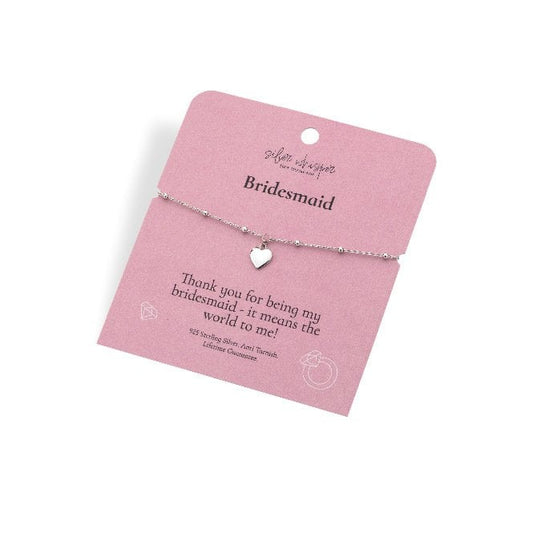 Silver Whisper Bridesmaid Bracelet