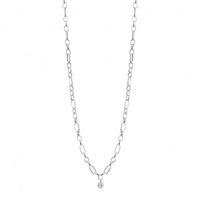 Amoa Multi-link Silver Necklace, 61.5cm