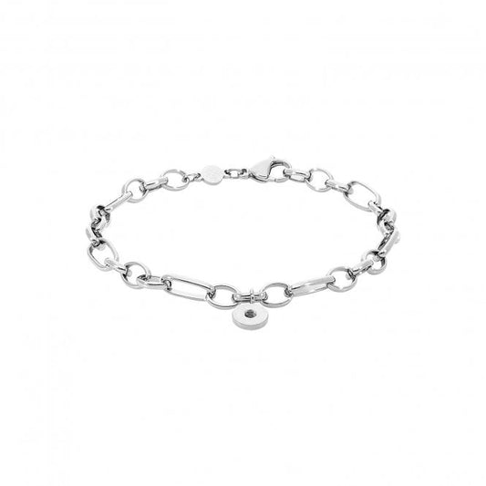 Amoa Multi-link Silver Bracelet, 23cm